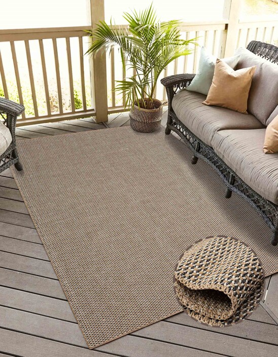 Konfor Halı - Friolero 2575 Naturel Jüt Halı Modern Örme Kilim