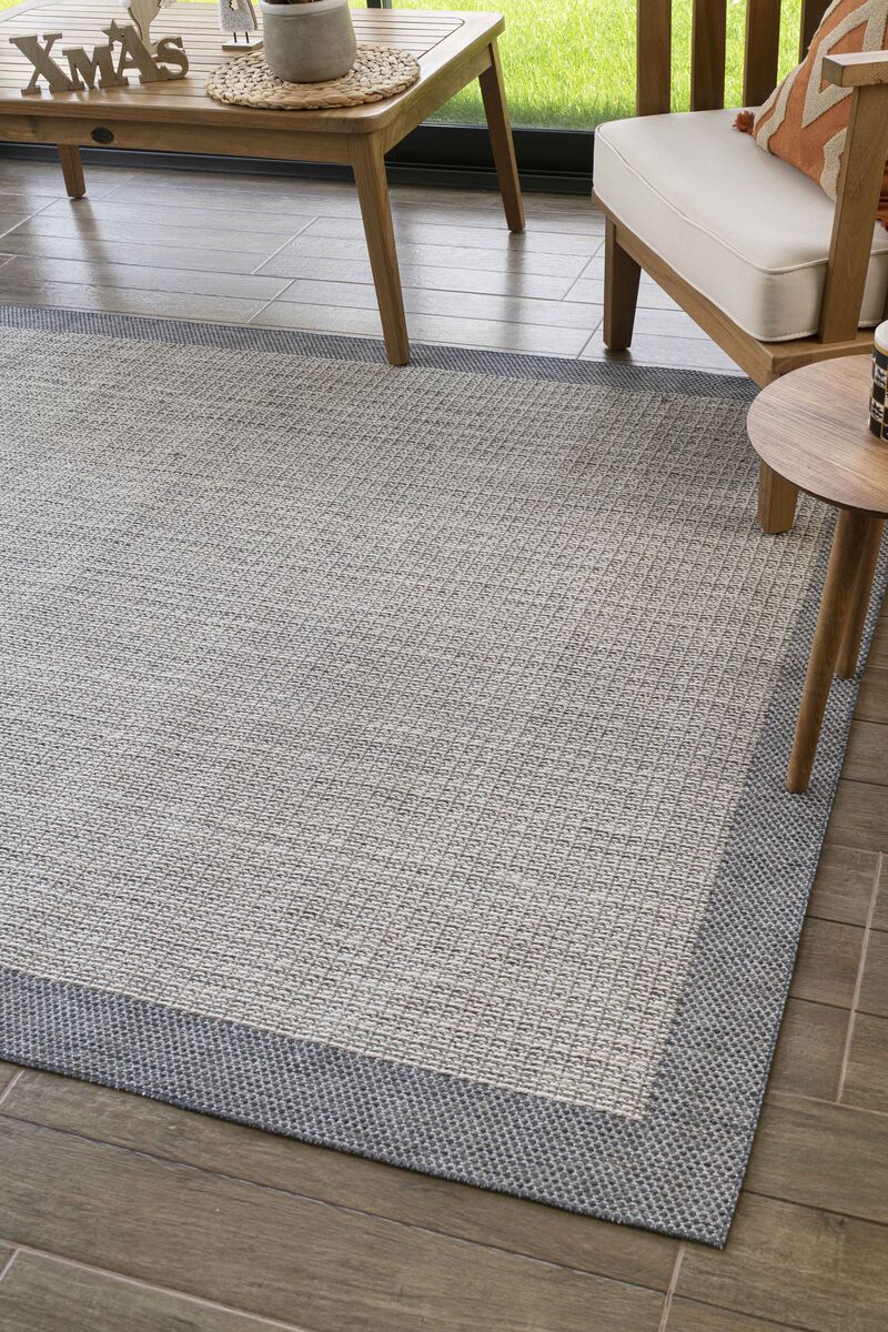 Konfor Sisalux 3092 Gri Jüt Tabanlı Modern Dokuma Kilim Sisal Hasır Halı