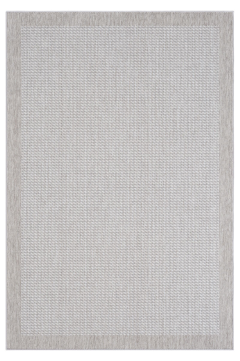 Konfor Sisalux 3093 Krem Jüt Tabanlı Modern Dokuma Kilim Sisal Hasır Halı